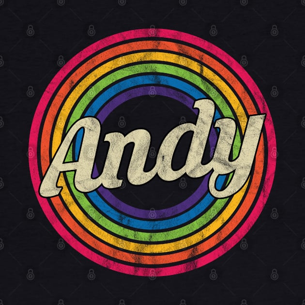 Andy - Retro Rainbow Faded-Style by MaydenArt